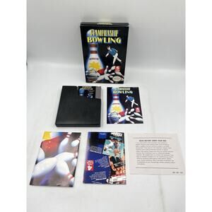 Nintendo NES Championship Bowling CIB With Reg Card Poster Insert Tested Working